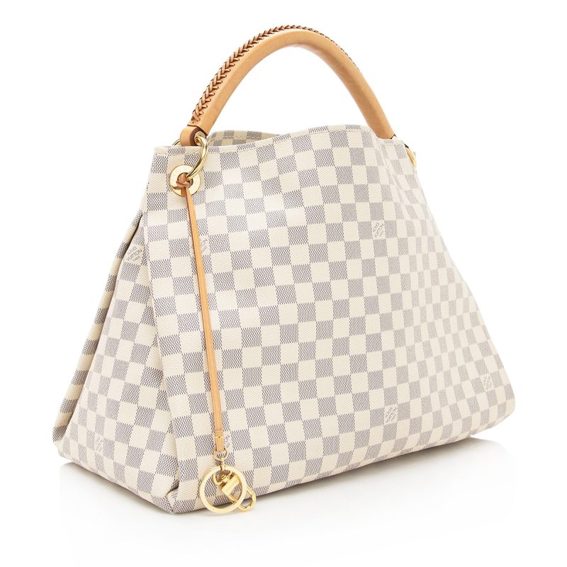 Louis Vuitton Damier Azur Artsy MM Shoulder Bag (SHF-22363)
