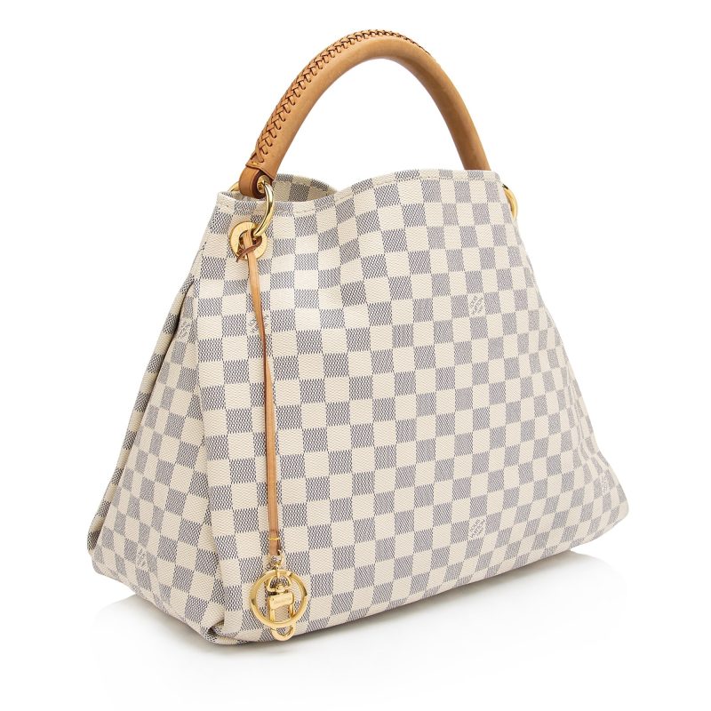Louis Vuitton Damier Azur Artsy MM Shoulder Bag (SHF-e4MqKD)