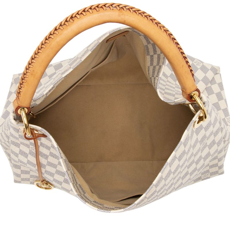 Louis Vuitton Damier Azur Artsy MM Shoulder Bag (SHF-2DoCfw) - Image 6