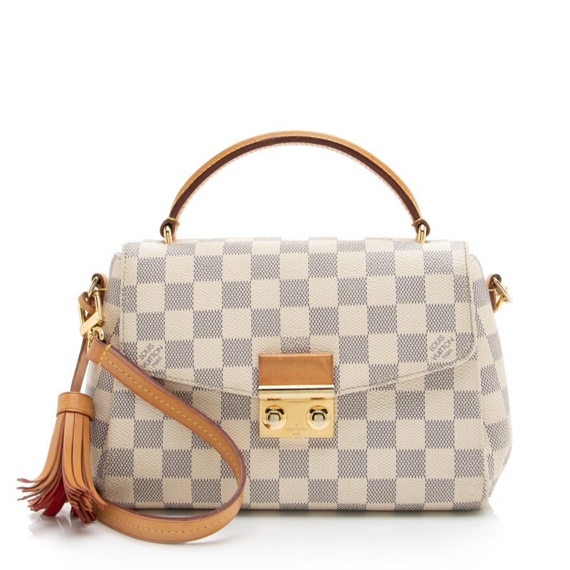 Louis Vuitton Damier Azur Croisette Shoulder Bag (SHF-23451) - Image 13