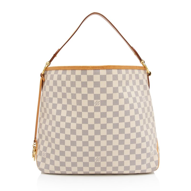 Louis Vuitton Damier Azur Delightful MM Shoulder Bag (SHF-dOaylq) - Image 18