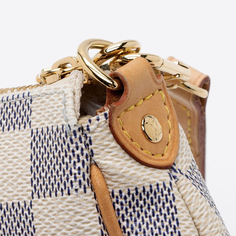 Louis Vuitton Damier Azur Eva Clutch (SHF-v5xd3A) - Image 11
