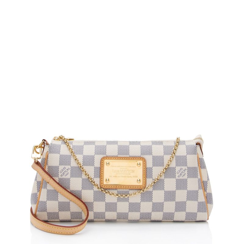 Louis Vuitton Damier Azur Eva Clutch (SHF-v5xd3A) - Image 14