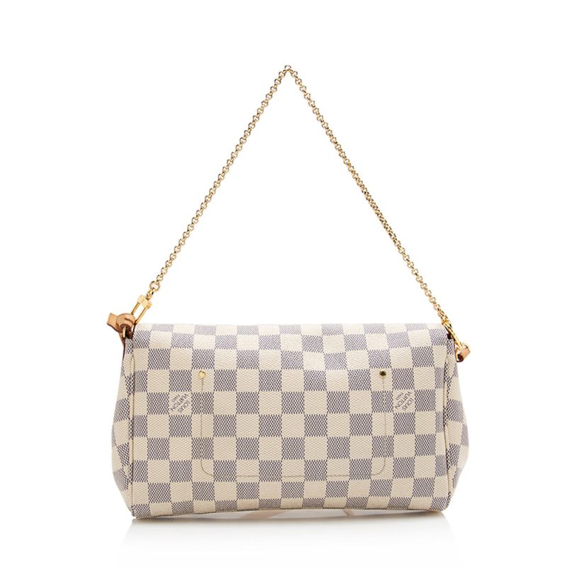 Louis Vuitton Damier Azur Favorite MM Shoulder Bag (SHF-21615) - Image 2