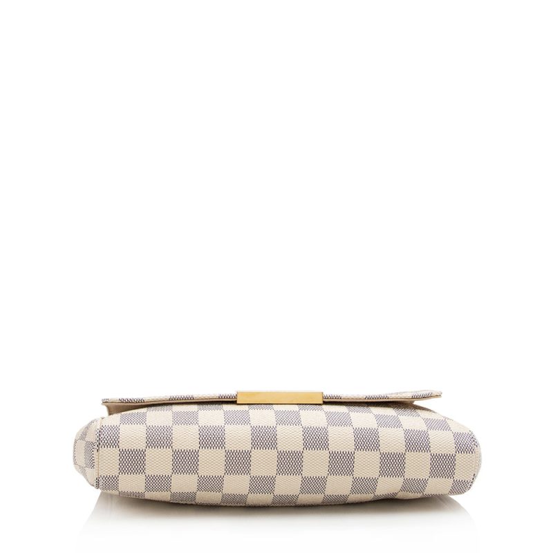 Louis Vuitton Damier Azur Favorite MM Shoulder Bag (SHF-21615) - Image 3