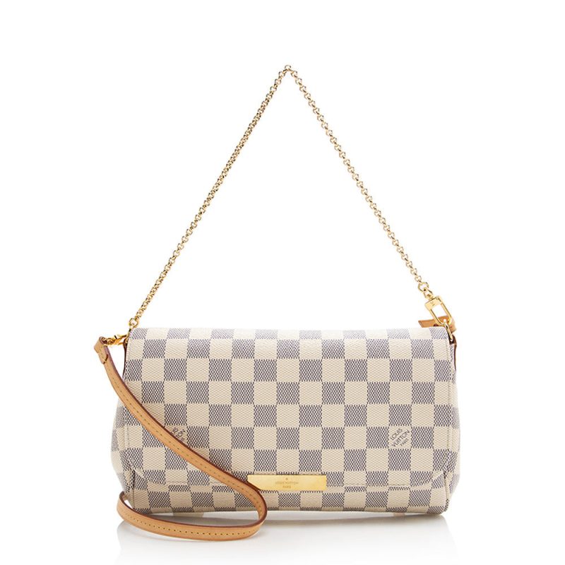 Louis Vuitton Damier Azur Favorite MM Shoulder Bag (SHF-21615) - Image 16