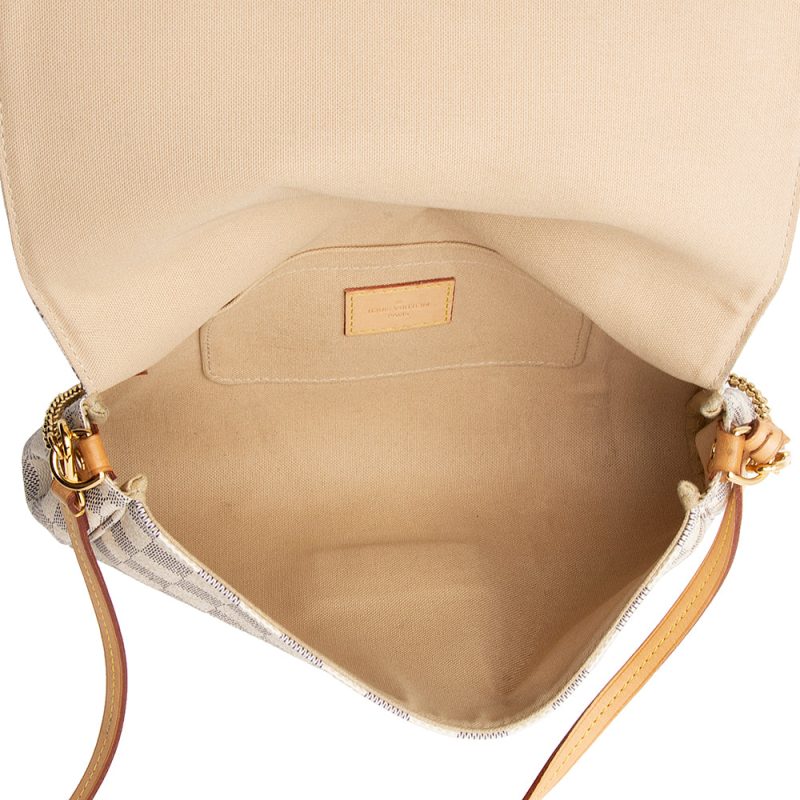 Louis Vuitton Damier Azur Favorite MM Shoulder Bag (SHF-21615) - Image 6