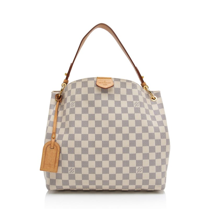 Louis Vuitton Damier Azur Graceful PM Hobo (SHF-hko0ik) - Image 16