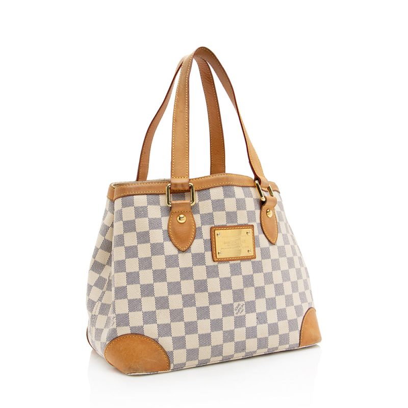 Louis Vuitton Damier Azur Hampstead PM Tote (SHF-18404)