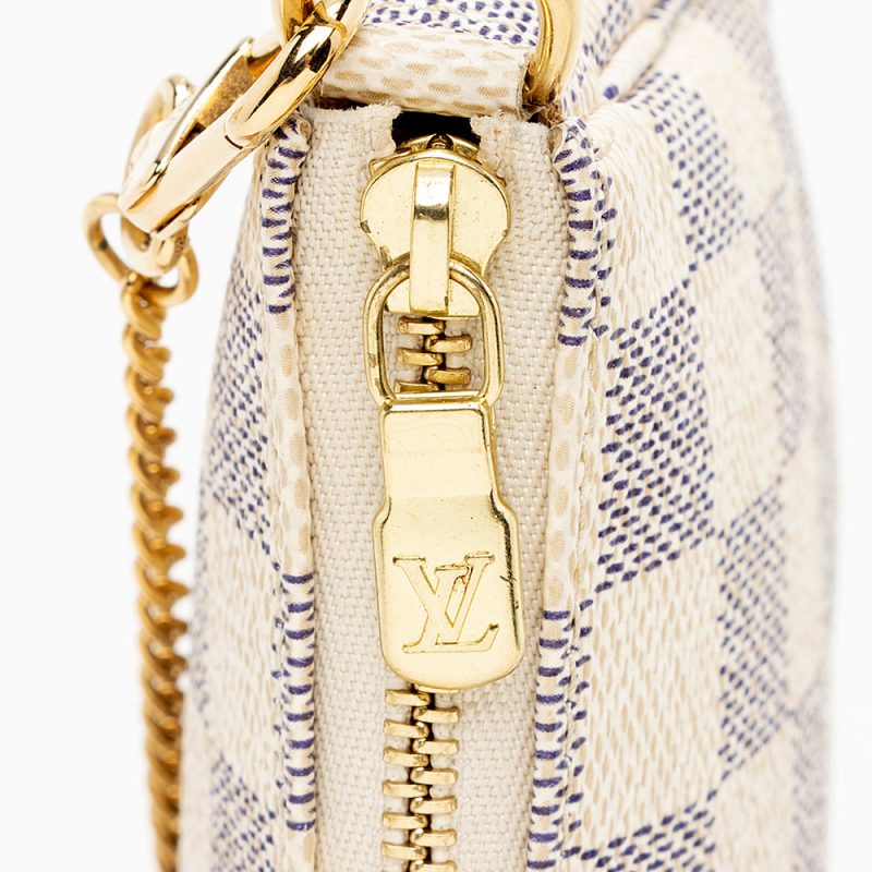 Louis Vuitton Damier Azur Mini Pochette Accessoires (SHF-16530) - Image 8