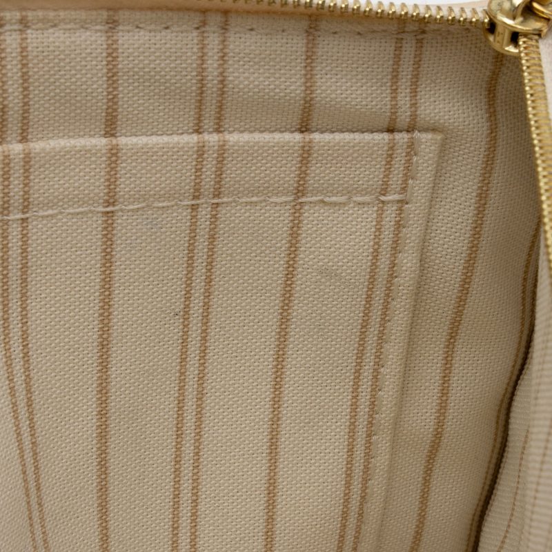 Louis Vuitton Damier Azur Neverfull MM Pochette (SHF-GlnHuq) - Image 8