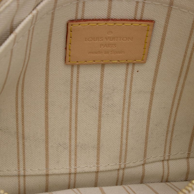 Louis Vuitton Damier Azur Neverfull MM Pochette (SHF-GlnHuq) - Image 9