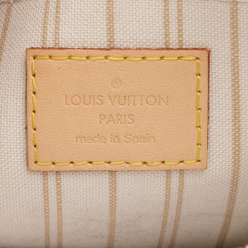 Louis Vuitton Damier Azur Neverfull MM Pochette (SHF-GlnHuq) - Image 5
