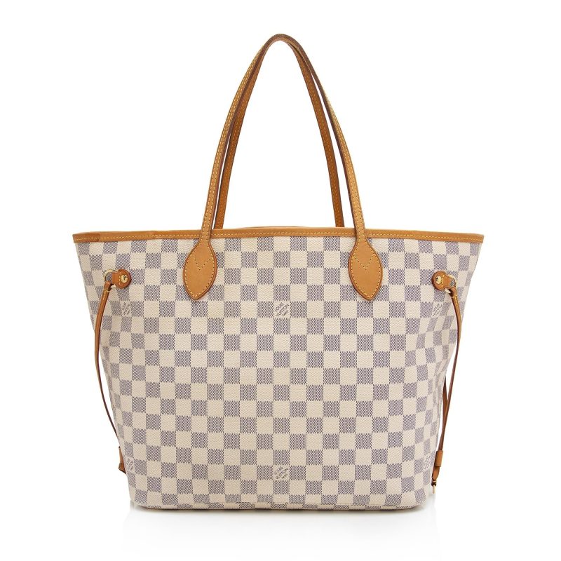 Louis Vuitton Damier Azur Neverfull MM Tote (SHF-76IDSl) - Image 2