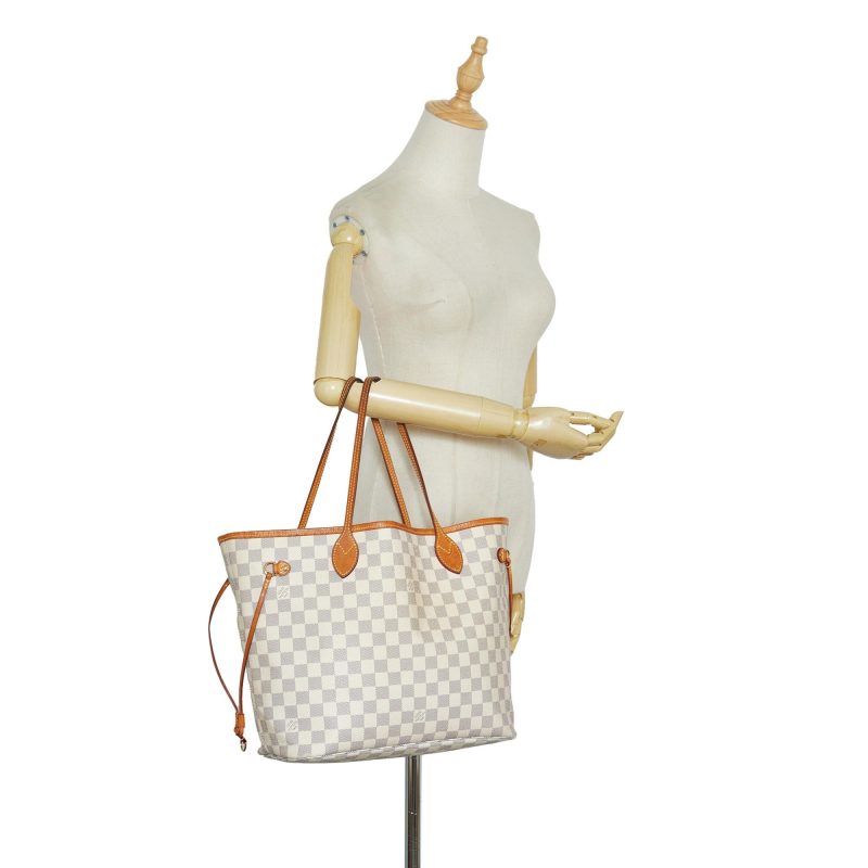 Louis Vuitton Damier Azur Neverfull MM (SHG-pQ1EGp) - Image 4