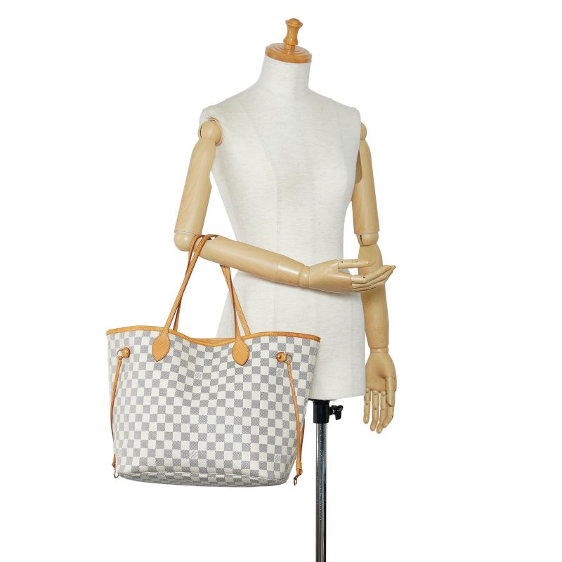 Louis Vuitton Damier Azur Neverfull MM (SHG-u11cM1) - Image 4