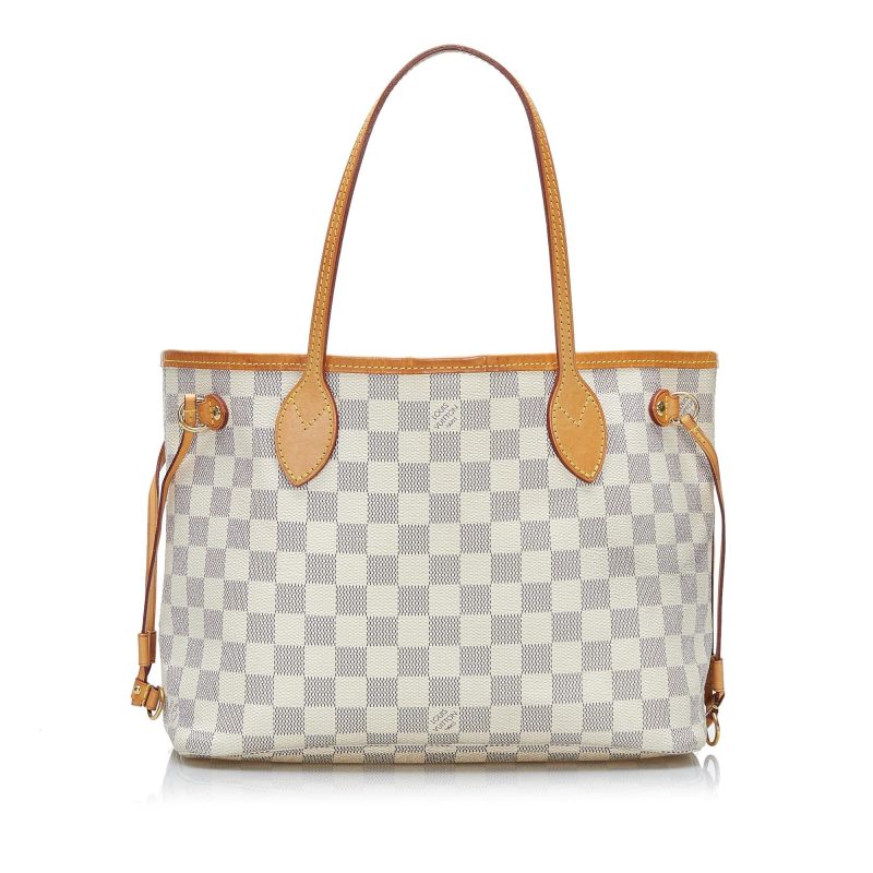Louis Vuitton Damier Azur Neverfull PM (SHG-9tdQC7) - Image 10