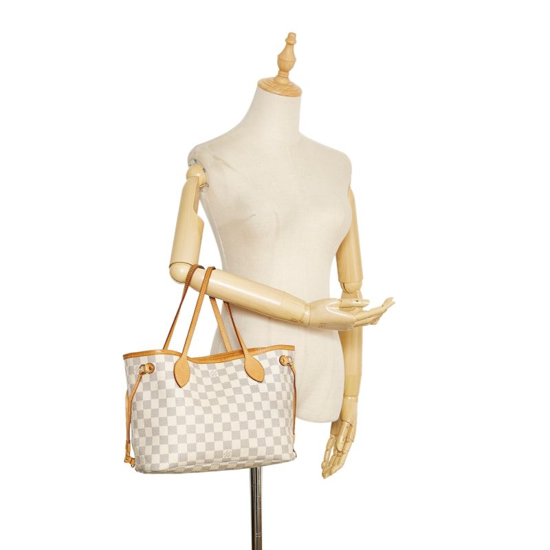 Louis Vuitton Damier Azur Neverfull PM (SHG-9tdQC7) - Image 4