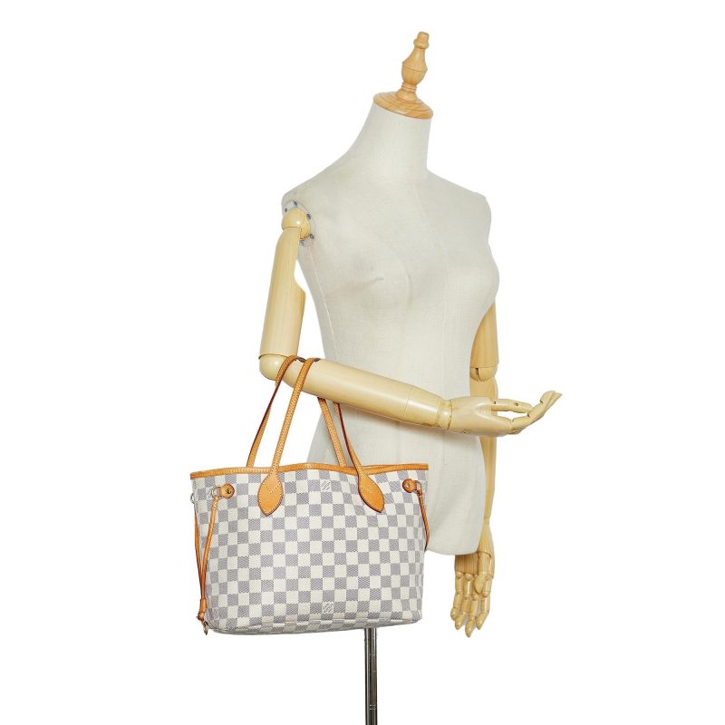 Louis Vuitton Damier Azur Neverfull PM (SHG-7L7tcq) - Image 4