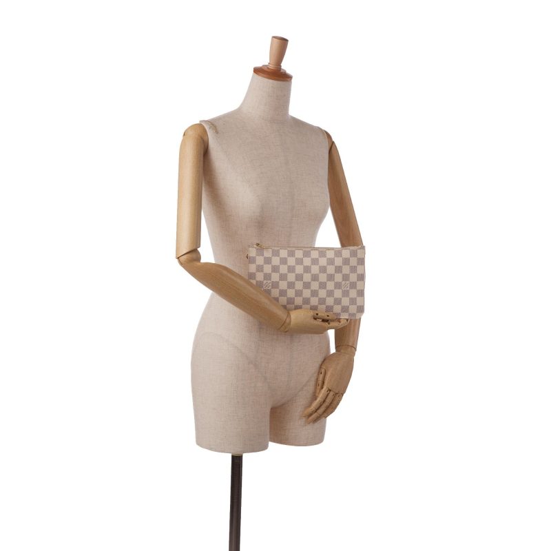 Louis Vuitton Damier Azur Neverfull Pochette (SHG-VX7xaS) - Image 4