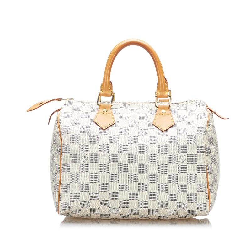 Louis Vuitton Damier Azur Speedy 25 (SHG-SqqRDb) - Image 2