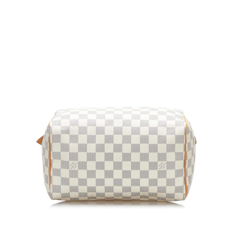 Louis Vuitton Damier Azur Speedy 25 (SHG-SqqRDb) - Image 3