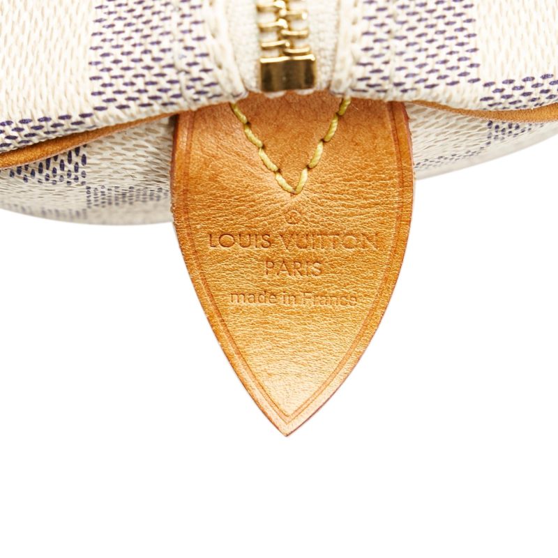 Louis Vuitton Damier Azur Speedy 25 (SHG-SqqRDb) - Image 6