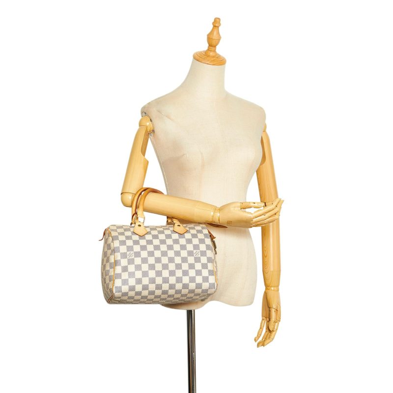 Louis Vuitton Damier Azur Speedy 25 (SHG-5YeXvT) - Image 4