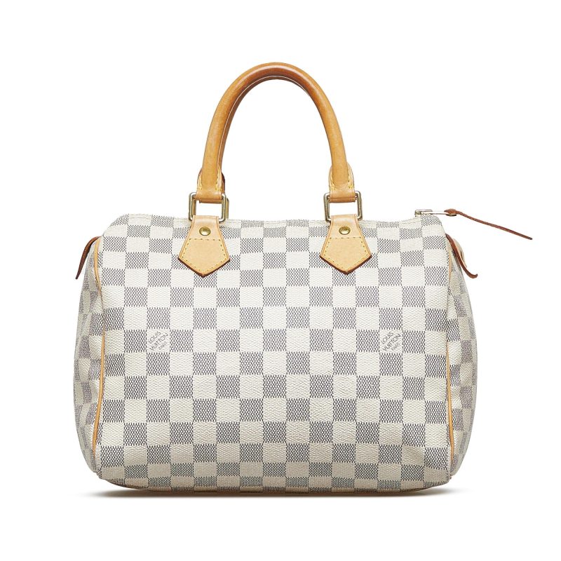 Louis Vuitton Damier Azur Speedy 25 (SHG-wxwMBL) - Image 9