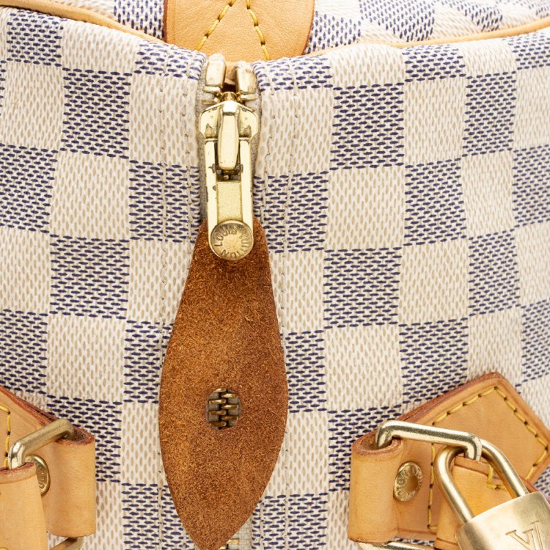 Louis Vuitton Damier Azur Speedy 30 Satchel (SHF-15538) - Image 8