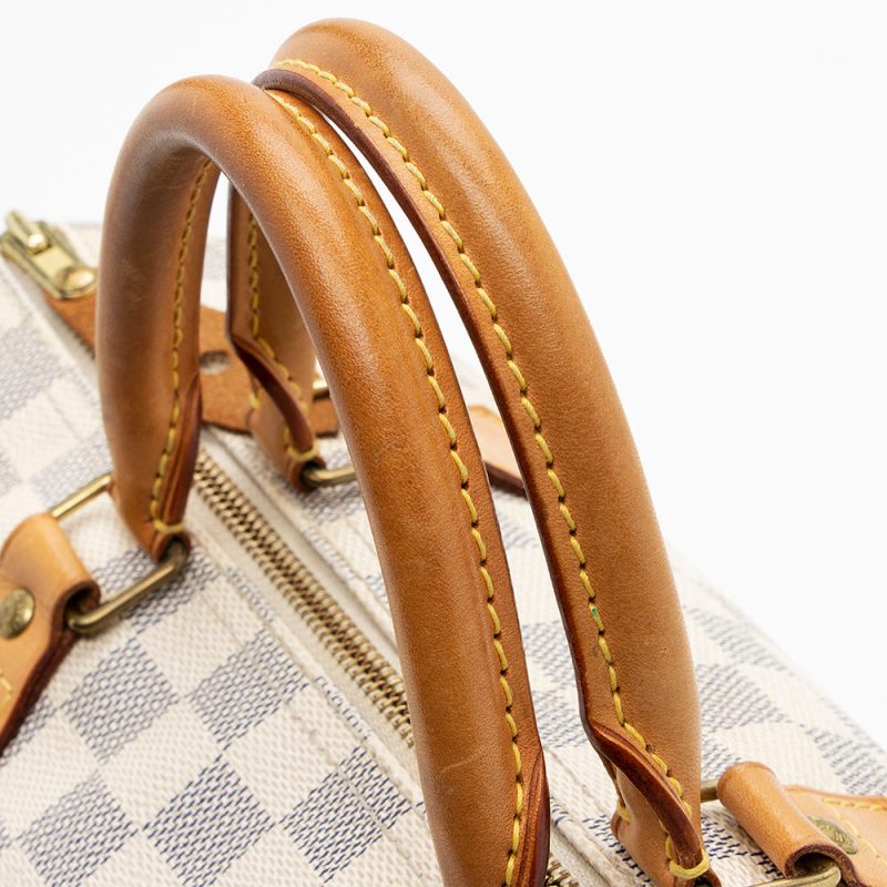 Louis Vuitton Damier Azur Speedy 30 Satchel (SHF-19062) - Image 14