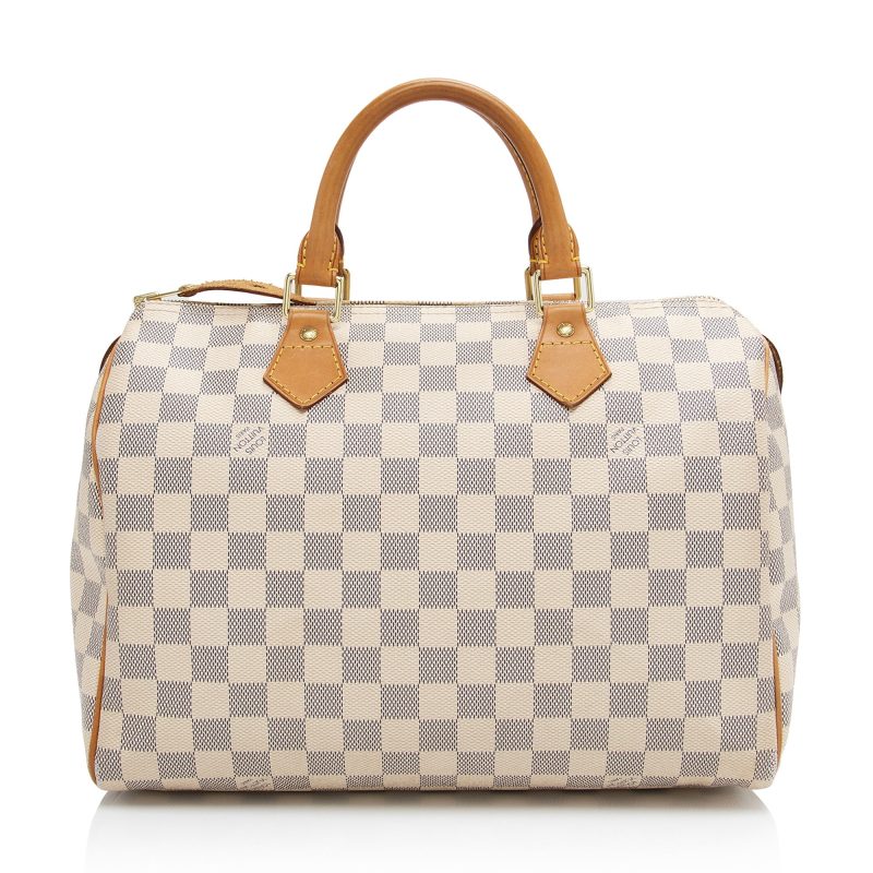 Louis Vuitton Damier Azur Speedy 30 Satchel (SHF-EJWajq) - Image 2