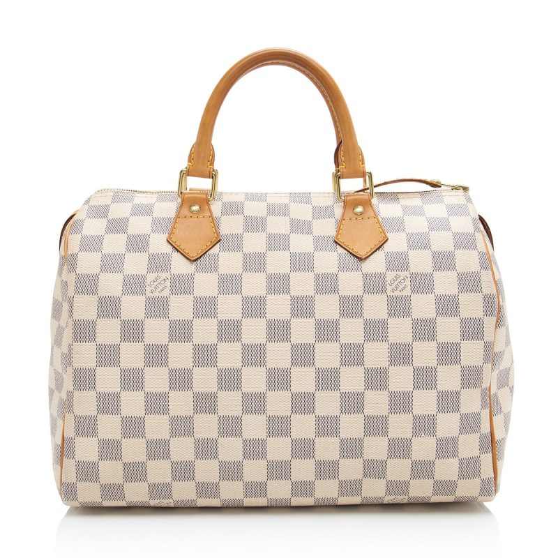 Louis Vuitton Damier Azur Speedy 30 Satchel (SHF-EJWajq) - Image 12