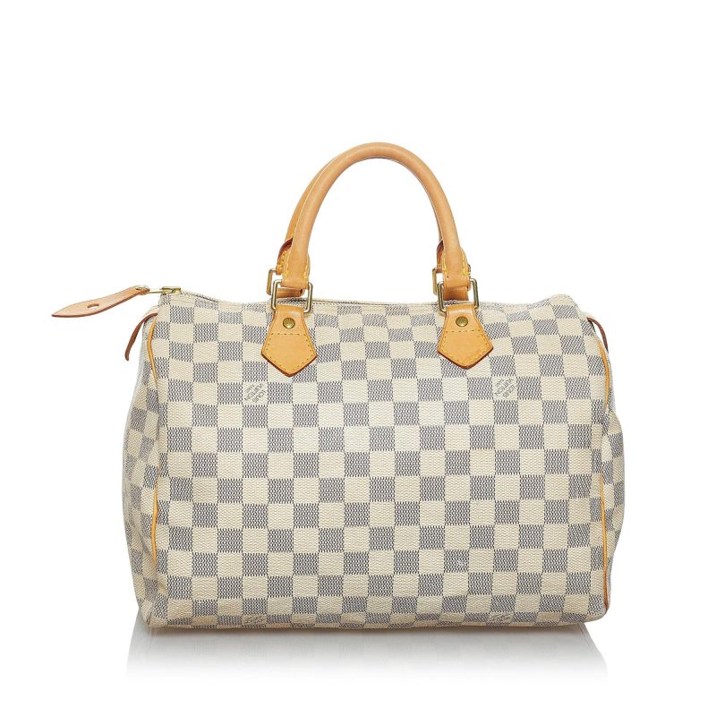 Louis Vuitton Damier Azur Speedy 30 (SHG-37413) - Image 14
