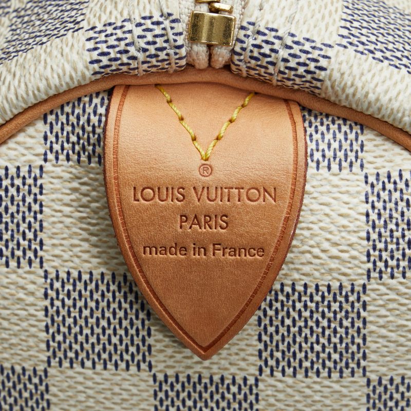 Louis Vuitton Damier Azur Speedy 30 (SHG-nk4p6s) - Image 6