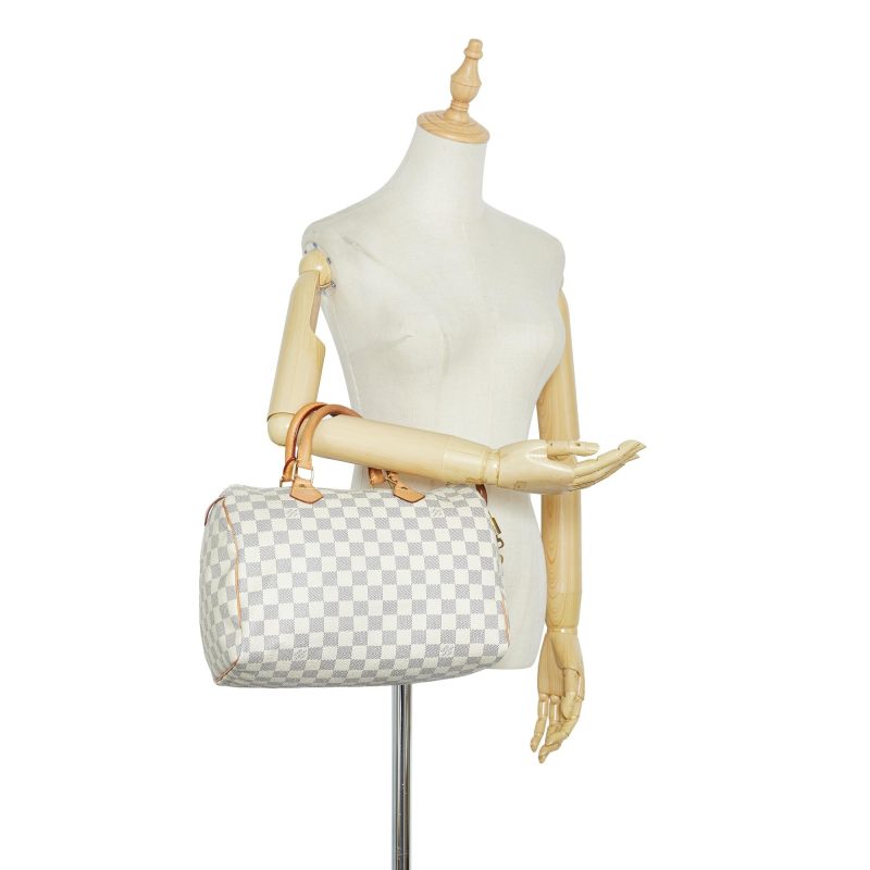 Louis Vuitton Damier Azur Speedy 30 (SHG-nk4p6s) - Image 4