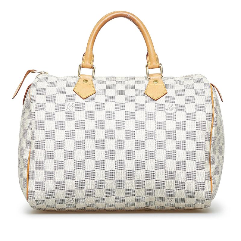 Louis Vuitton Damier Azur Speedy 30 (SHG-HUrC3l) - Image 2