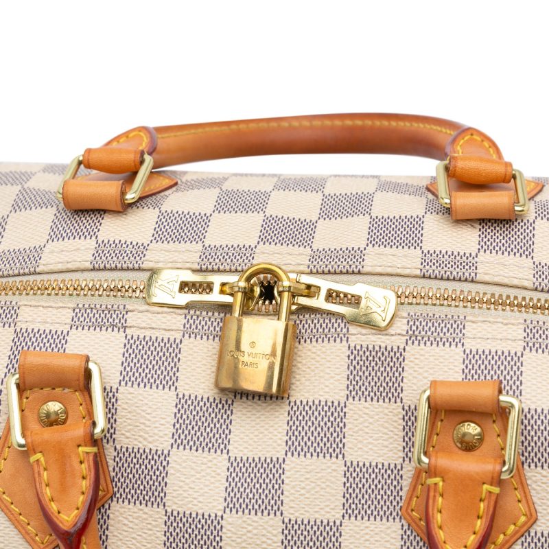 Louis Vuitton Damier Azur Speedy Bandouliere 35 (SHG-iCQbEU) - Image 8