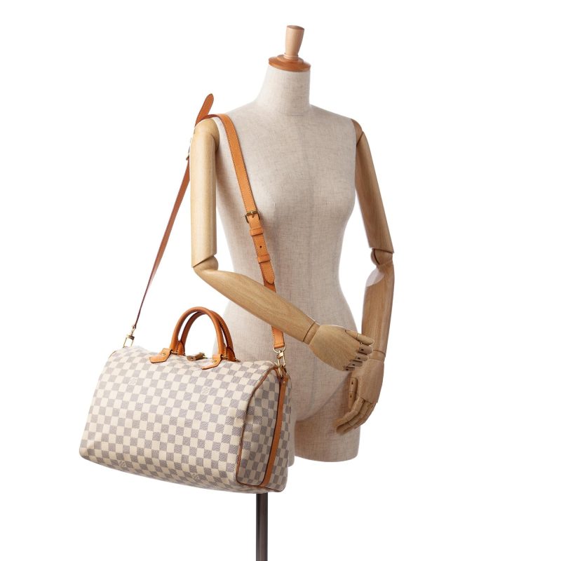 Louis Vuitton Damier Azur Speedy Bandouliere 35 (SHG-iCQbEU) - Image 4