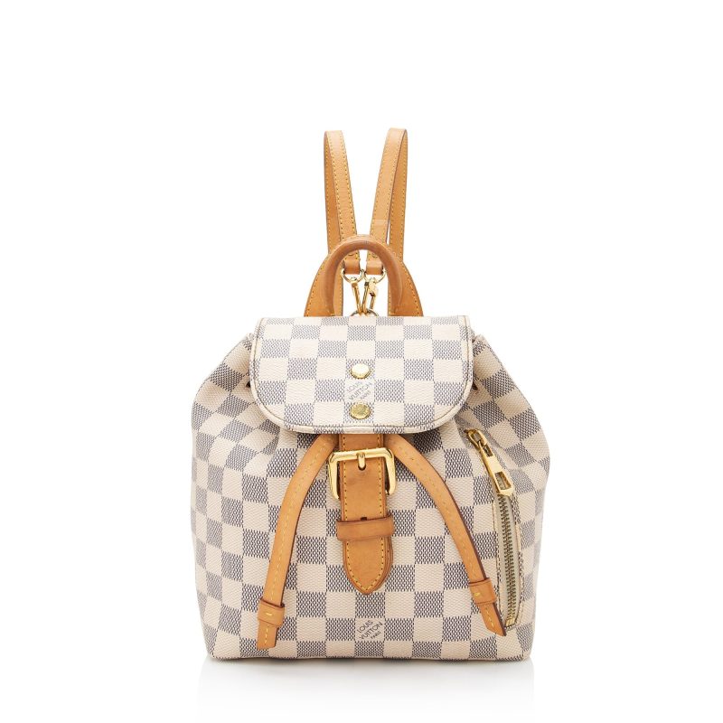 Louis Vuitton Damier Azur Sperone BB Backpack (SHF-22843) - Image 20