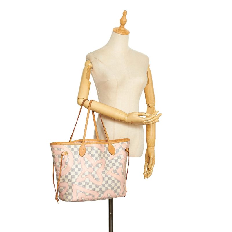 Louis Vuitton Damier Azur Tahitienne Neverfull MM (SHG-HWhgB6) - Image 4