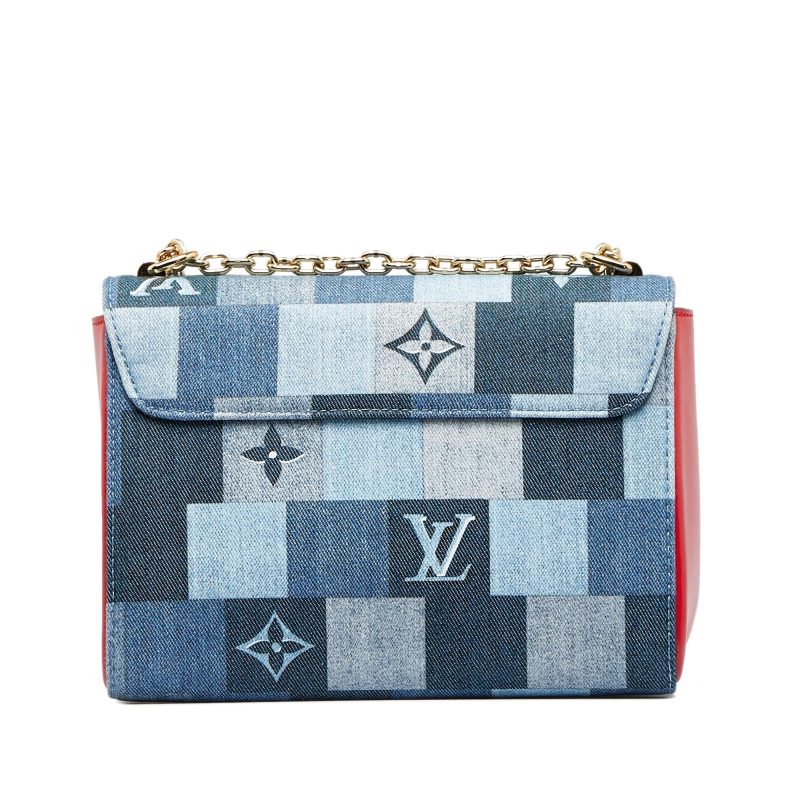 Louis Vuitton Damier Denim Patchwork Twist MM (SHG-HeRXdW) - Image 2