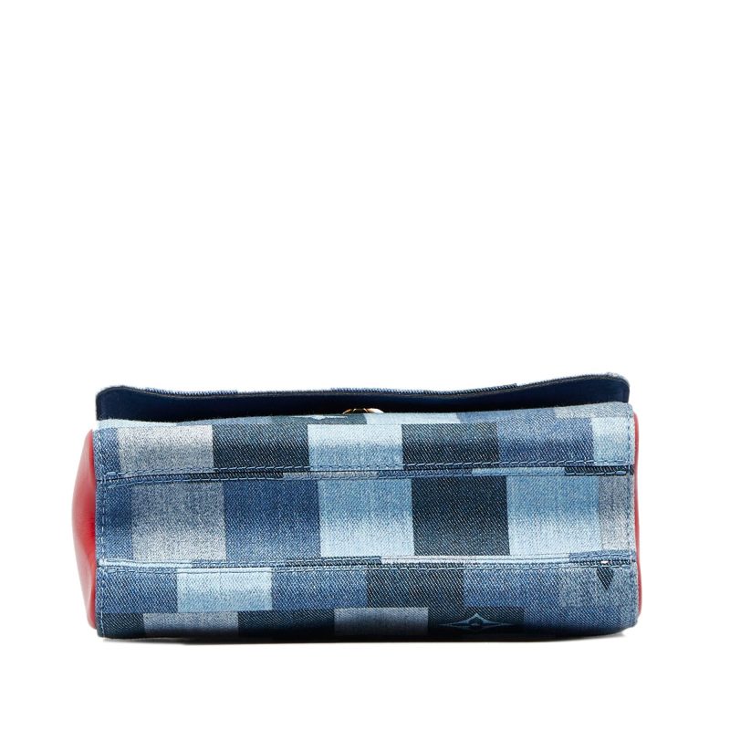 Louis Vuitton Damier Denim Patchwork Twist MM (SHG-HeRXdW) - Image 3