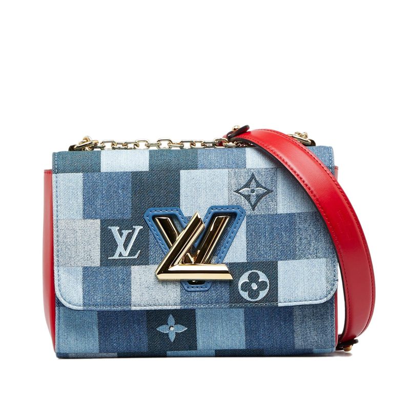Louis Vuitton Damier Denim Patchwork Twist MM (SHG-HeRXdW) - Image 8