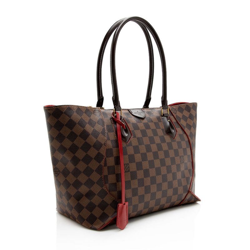 Louis Vuitton Damier Ebene Caissa MM Tote (SHF-15813)