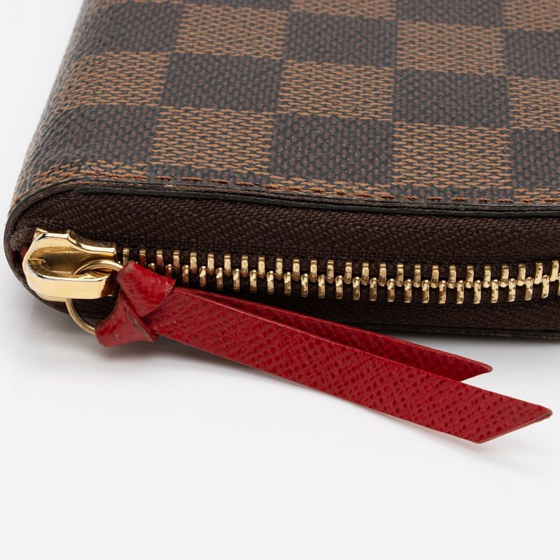 Louis Vuitton Damier Ebene Clemence Wallet (SHF-W6HCkn) - Image 6