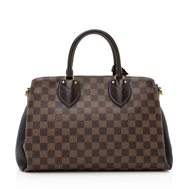 Louis Vuitton Damier Ebene Cuir Taurillon Normandy Satchel (SHF-21186) - Image 2