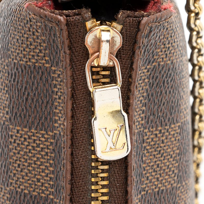 Louis Vuitton Damier Ebene Eva Clutch (SHF-20387) - Image 9