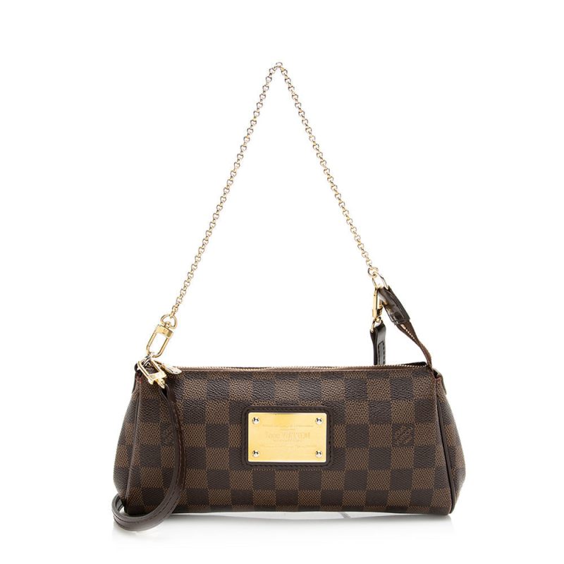 Louis Vuitton Damier Ebene Eva Clutch (SHF-20387) - Image 17