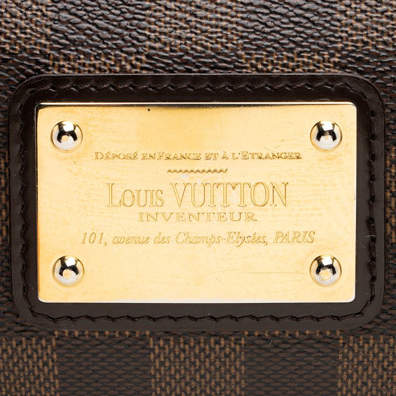 Louis Vuitton Damier Ebene Eva Clutch (SHF-20387) - Image 8